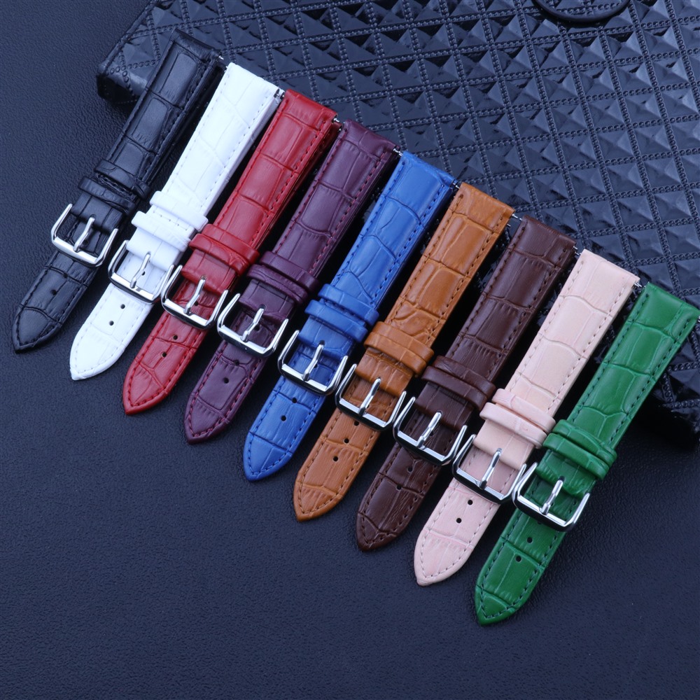 Leather Watch Band Men - Quick Release Genuine Leather Watch strap