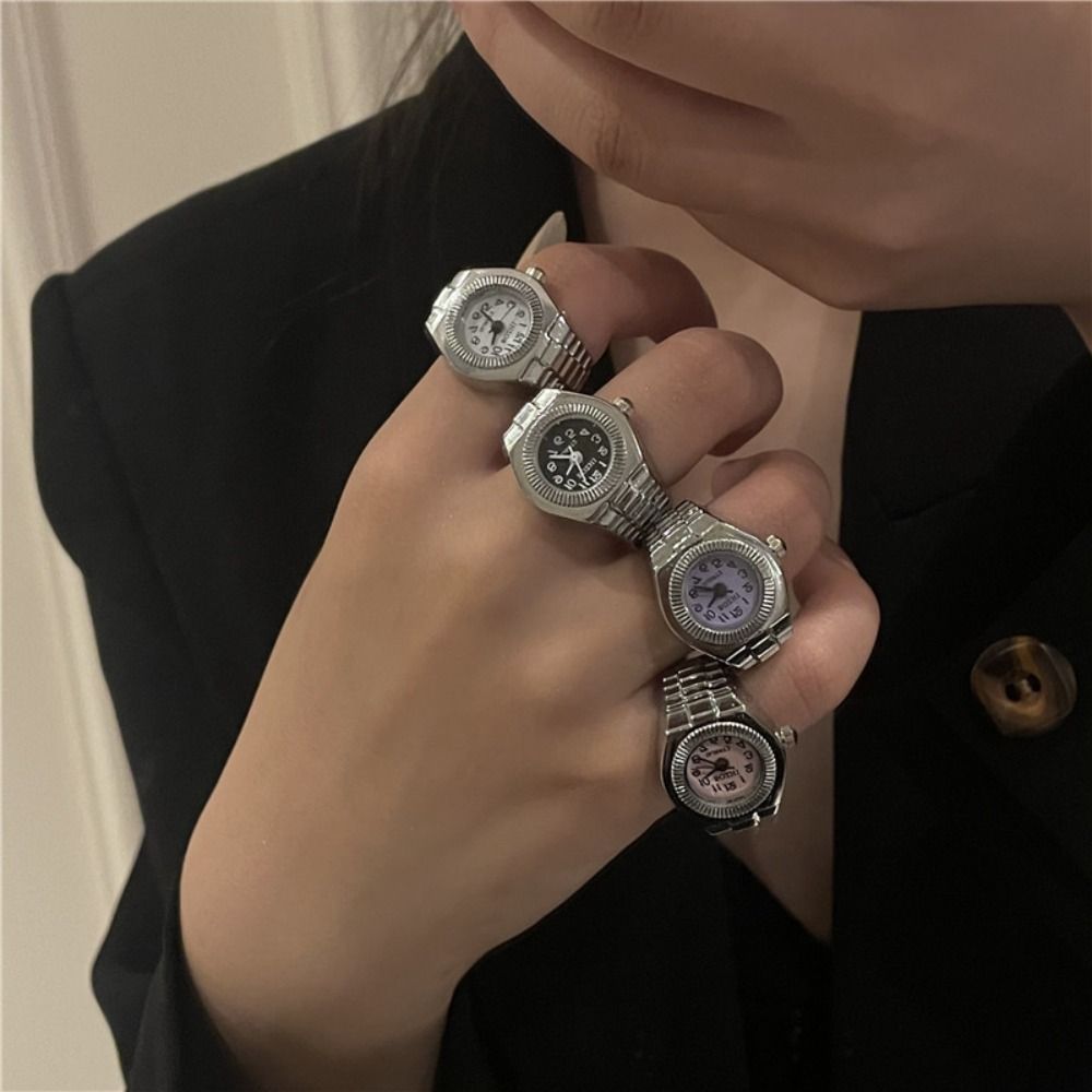 Punk Mini Finger Watch Rings C – Canvas Strap Watch recenzja i cena