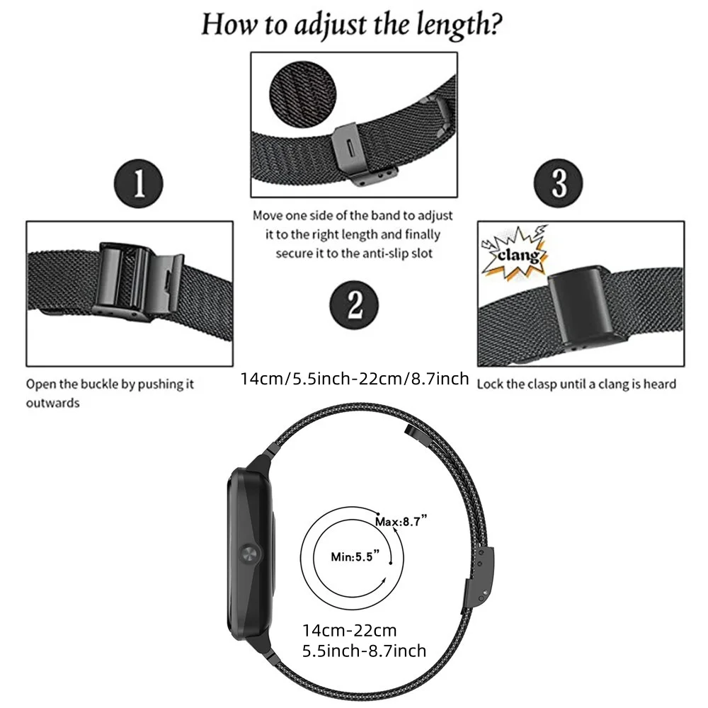 Metal Bands for Huawei Band 6/ – Mesh Strap Metal recenzja i cena