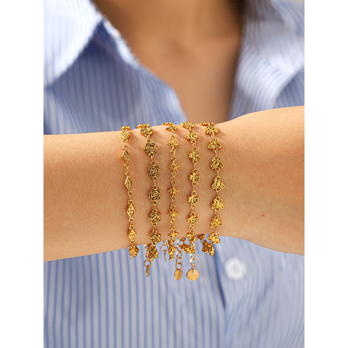Butterfly Flower Charm Bracele – Butterfly Clasp Deployant recenzja i cena