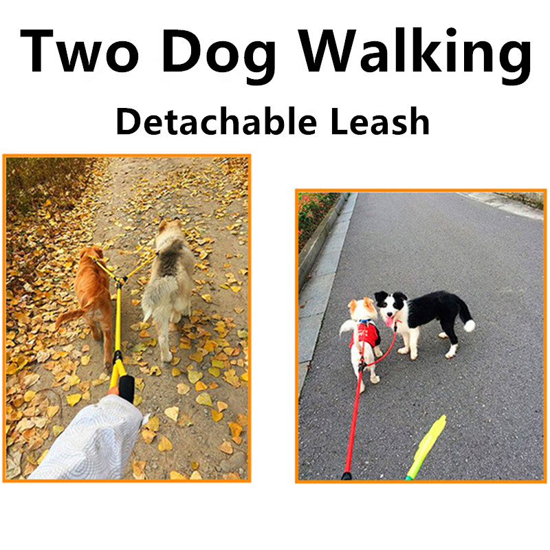Dog Leash Double Leashes for D – Leather Strap Quick Release recenzja i cena