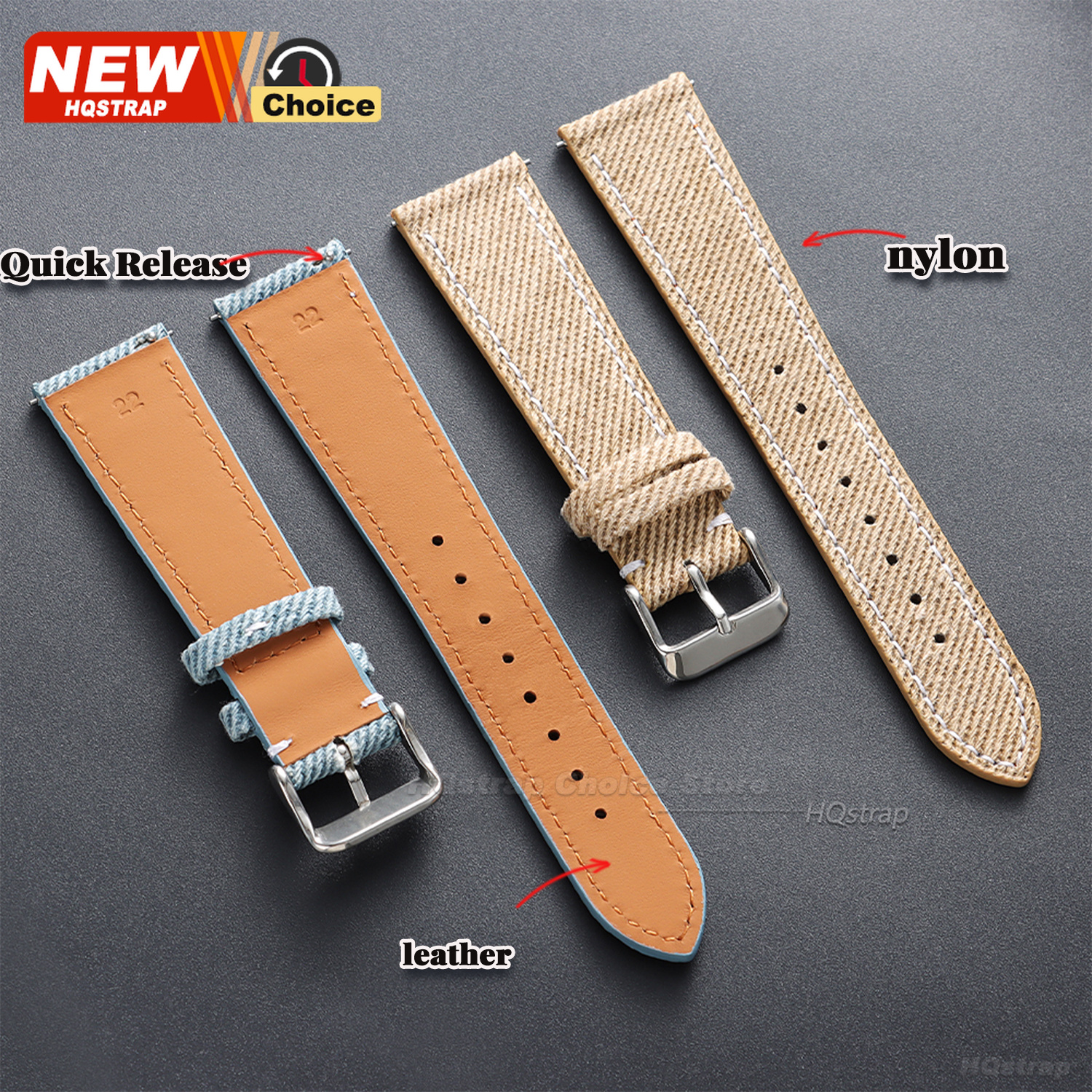 Nylon Denim Fabric Watch Strap – Canvas Strap Watch recenzja i cena