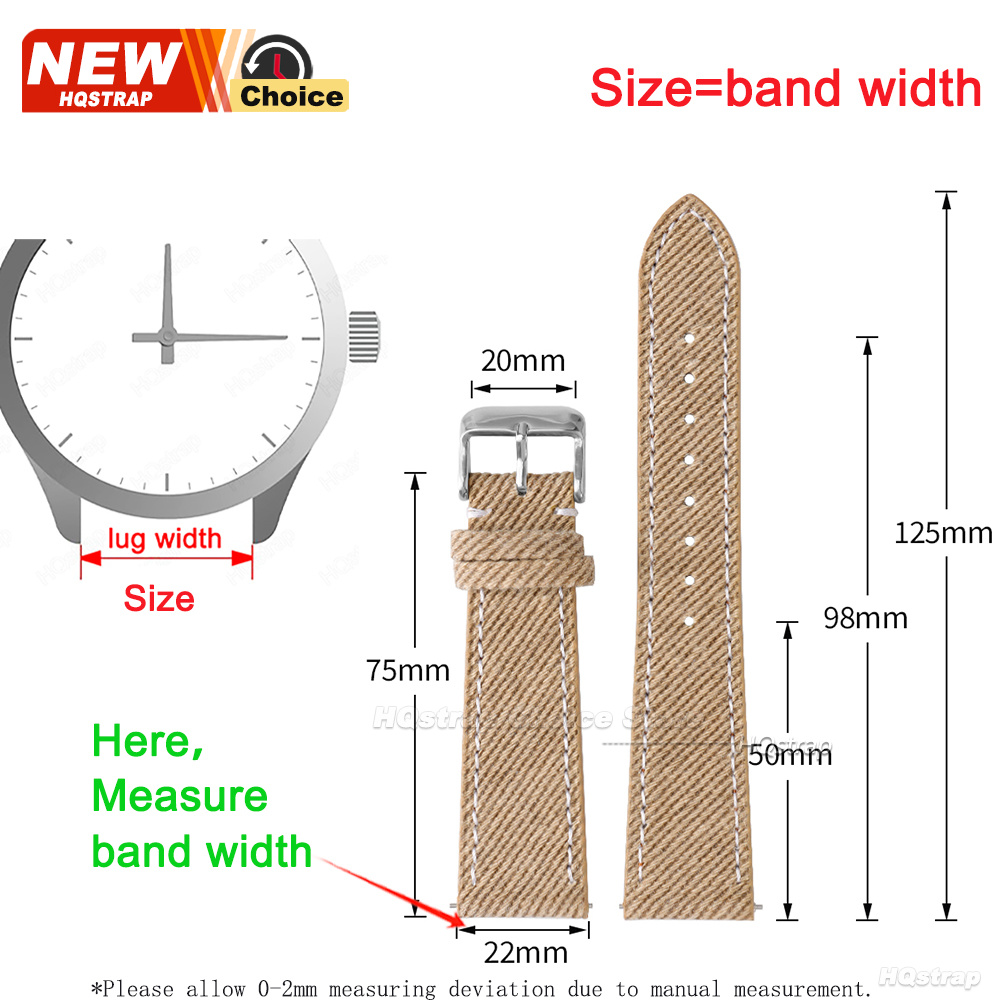 Nylon Denim Fabric Watch Strap – Canvas Strap Watch recenzja i cena