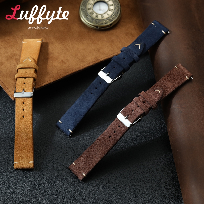 Vintage Suede Leather Watch Ba – Suede Strap Watch recenzja i cena