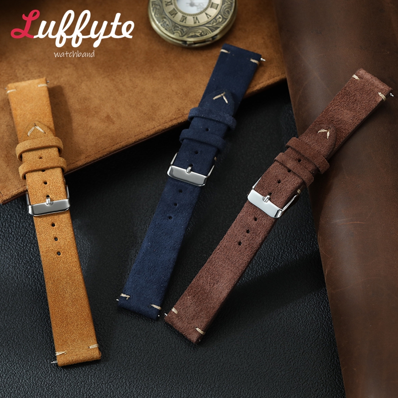 Vintage Suede Leather Watch Ba – Suede Strap Watch recenzja i cena