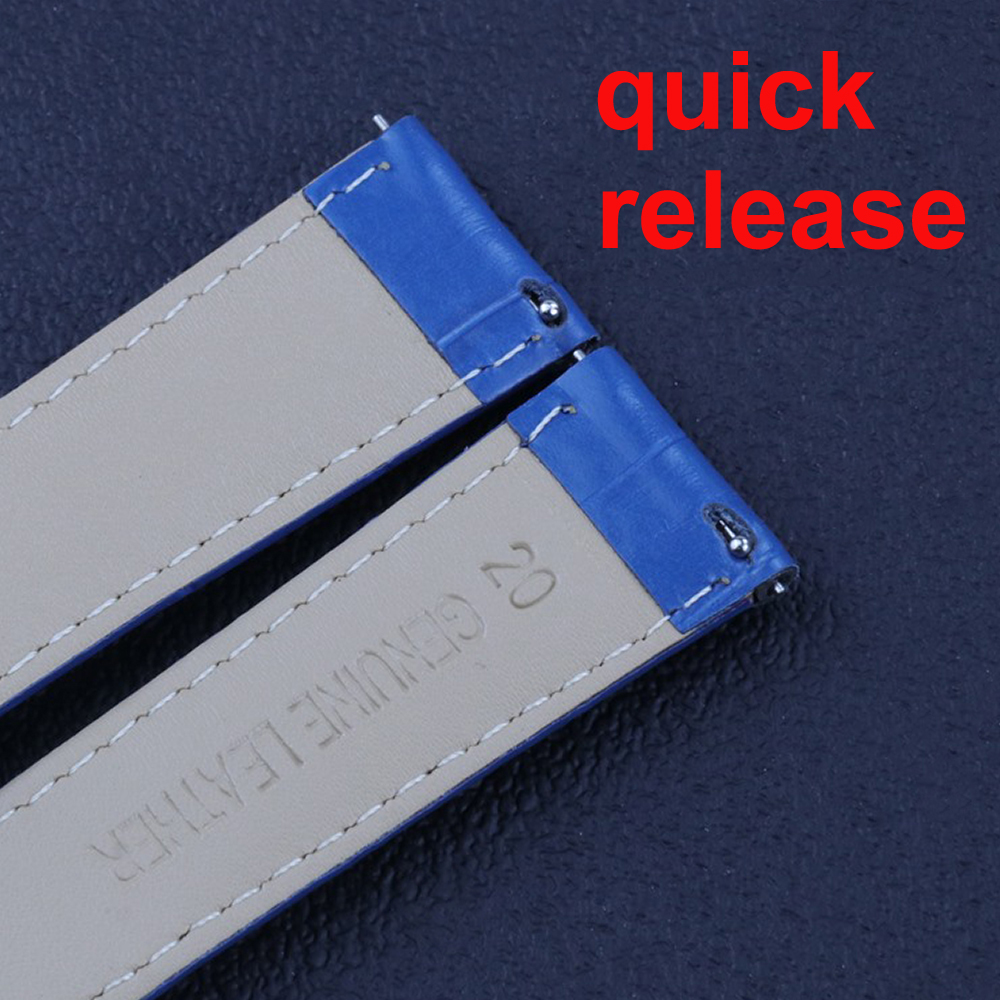 Quick Release  Genuine Leather – Leather Watch Band Men recenzja i cena