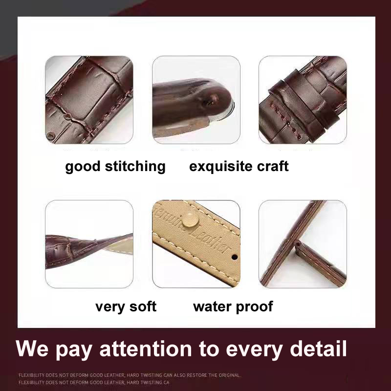 Quick Release  Genuine Leather – Leather Watch Band Men recenzja i cena