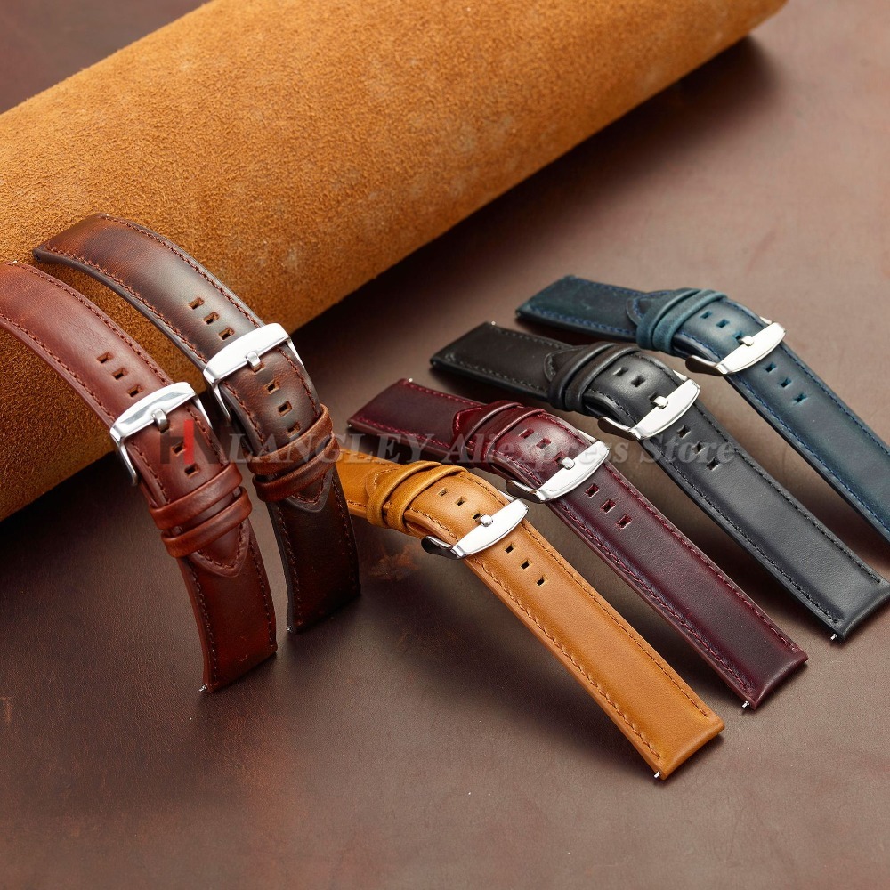 Vintage Genuine Cowhide Watch  – Leather Strap Quick Release recenzja i cena