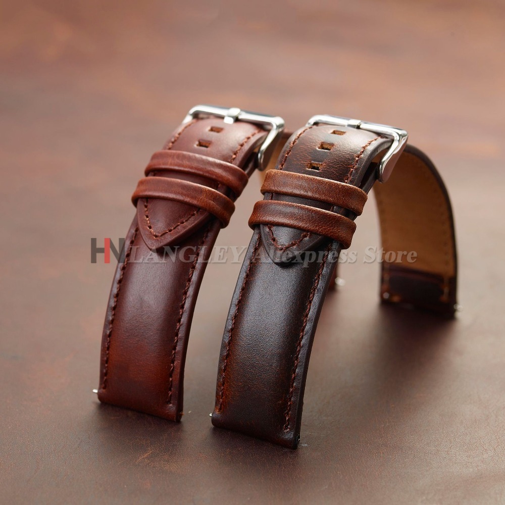 Vintage Genuine Cowhide Watch  – Leather Strap Quick Release recenzja i cena