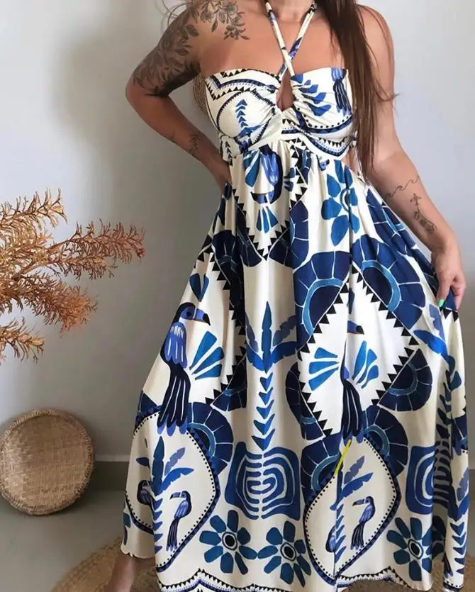 Summer Dress Woman  Vintage Tr – Tropic Strap Vintage recenzja i cena