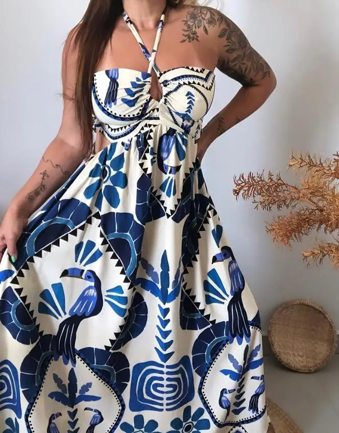 Summer Dress Woman  Vintage Tr – Tropic Strap Vintage recenzja i cena