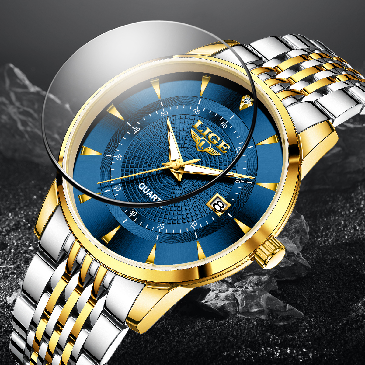 LIGE New 2026 Luxury Man Watch – Stainless Bracelet Diver recenzja i cena