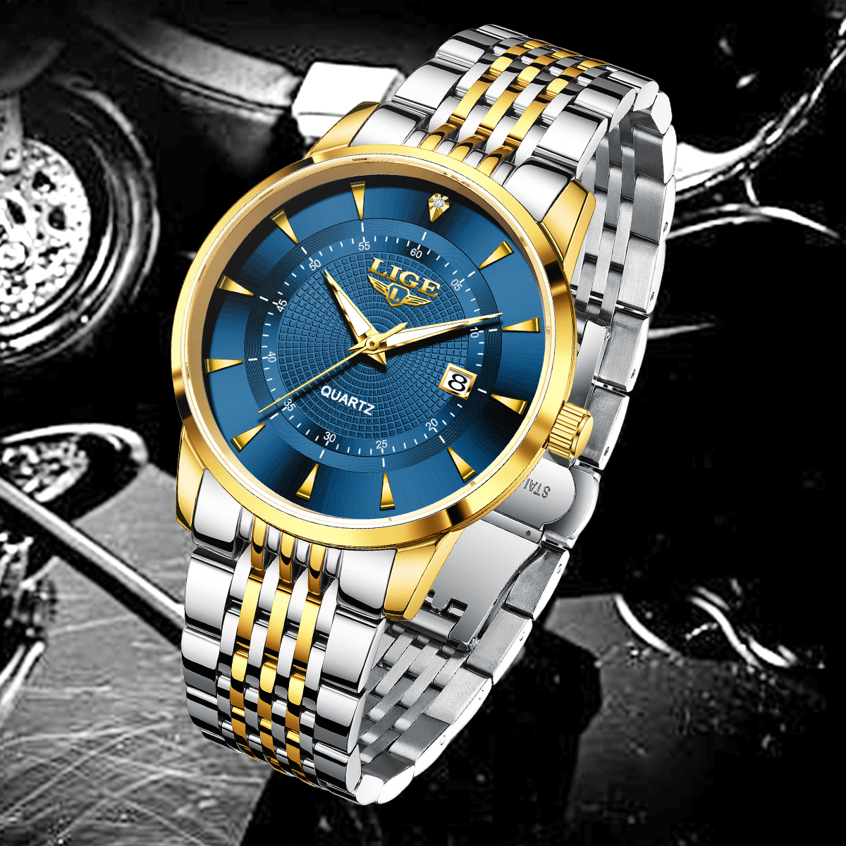 LIGE New 2026 Luxury Man Watch – Stainless Bracelet Diver recenzja i cena