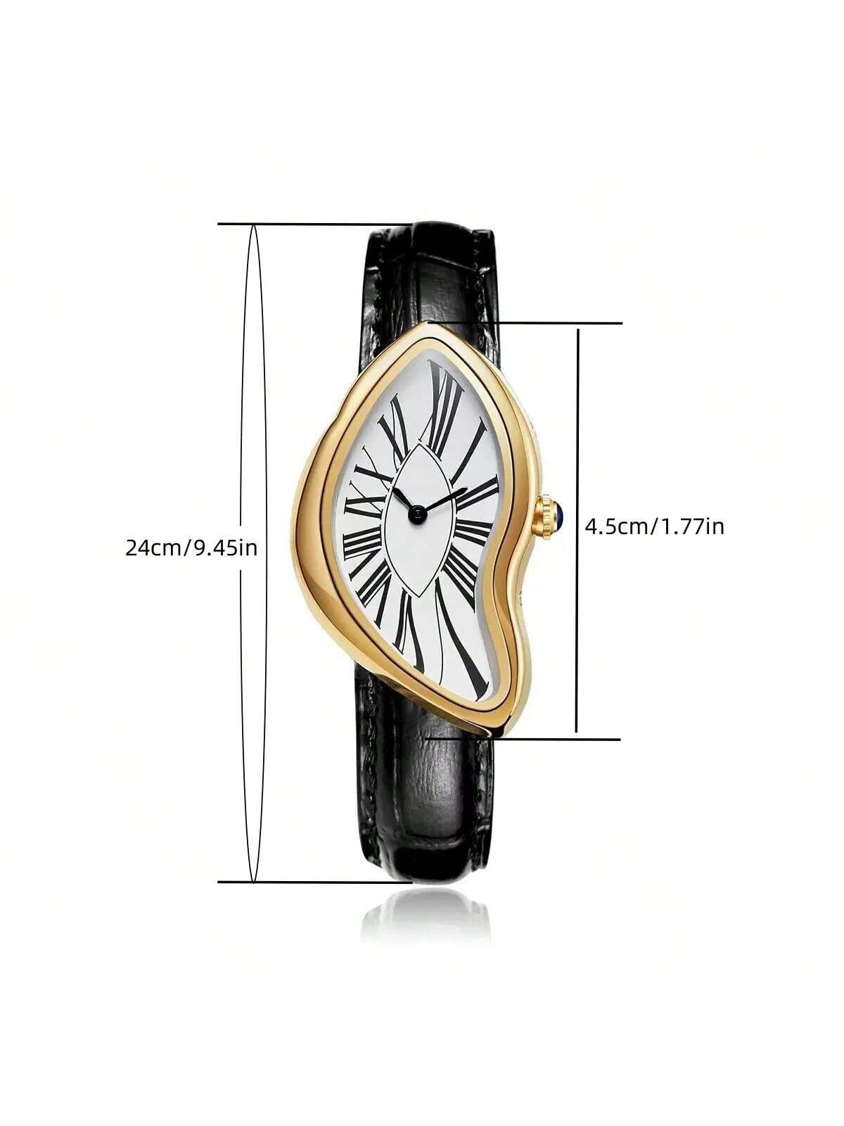 Creative Melt Luxury Watch for – Leather Watch Band Men recenzja i cena