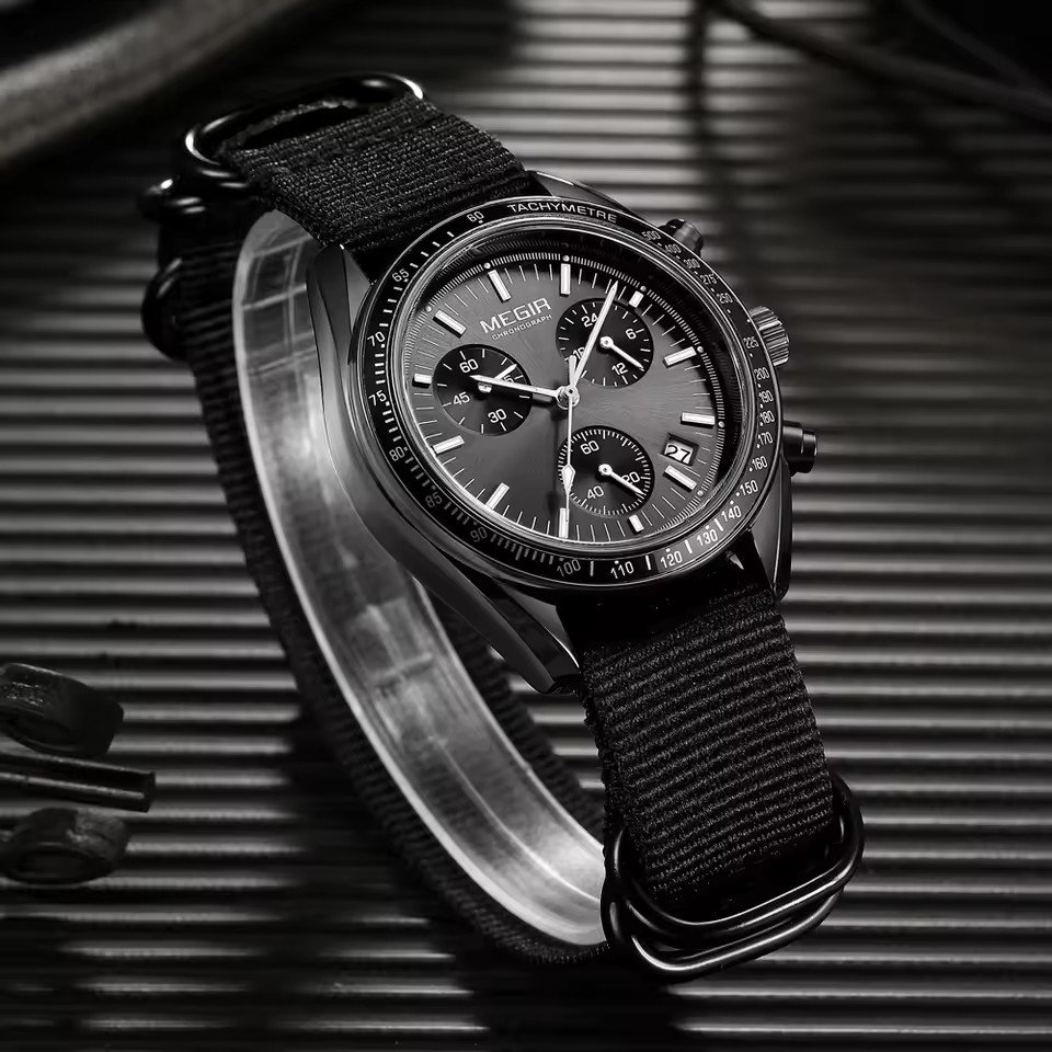 MEGIR 2247 Men's Luxury Quartz – Canvas Strap Watch recenzja i cena