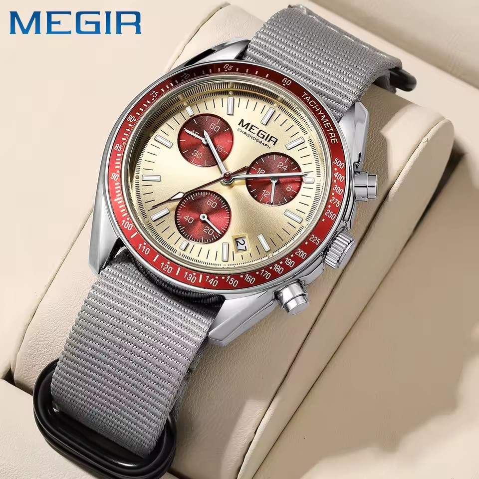 MEGIR 2247 Men's Luxury Quartz – Canvas Strap Watch recenzja i cena