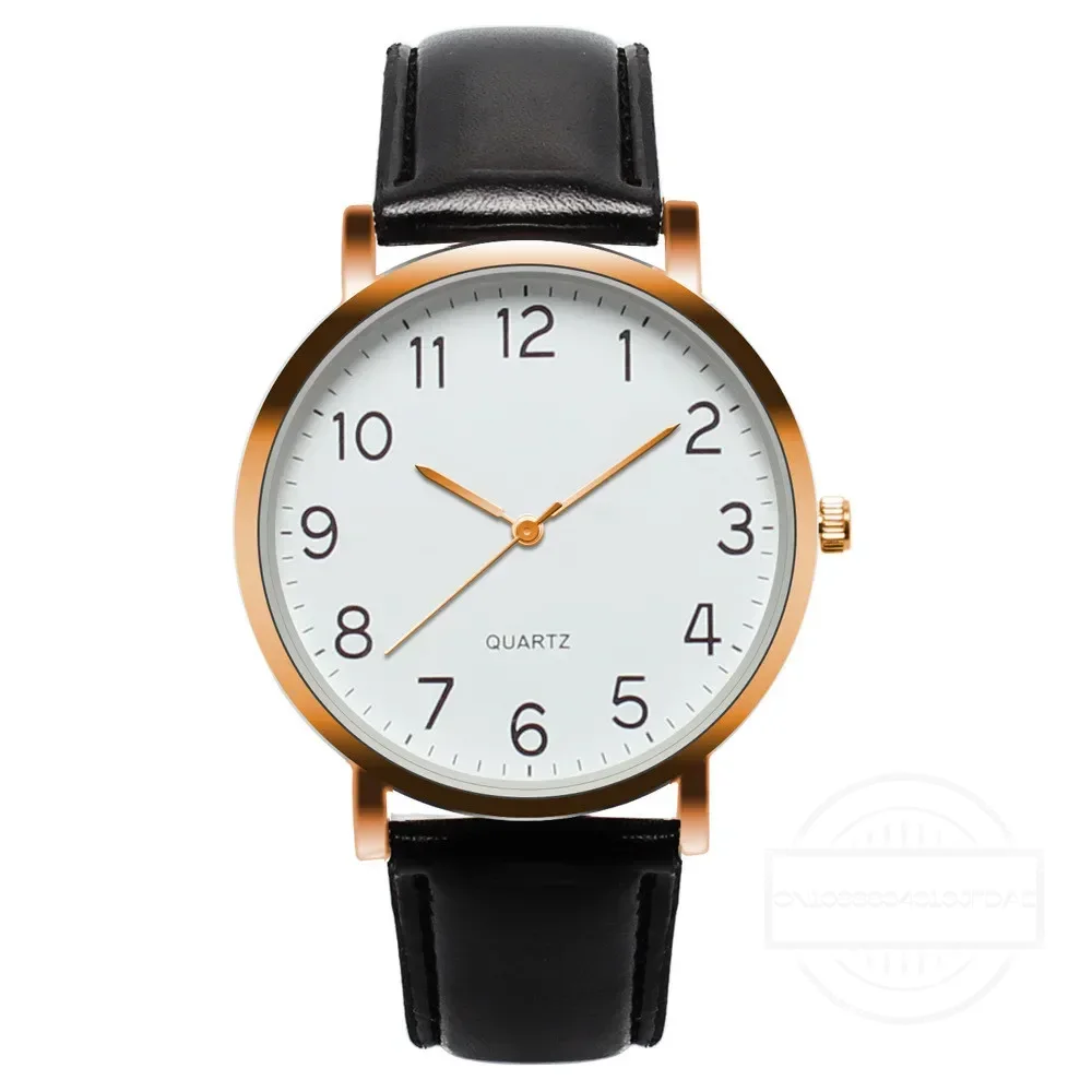 Men Watches Simple Business An – Leather Watch Band Men recenzja i cena