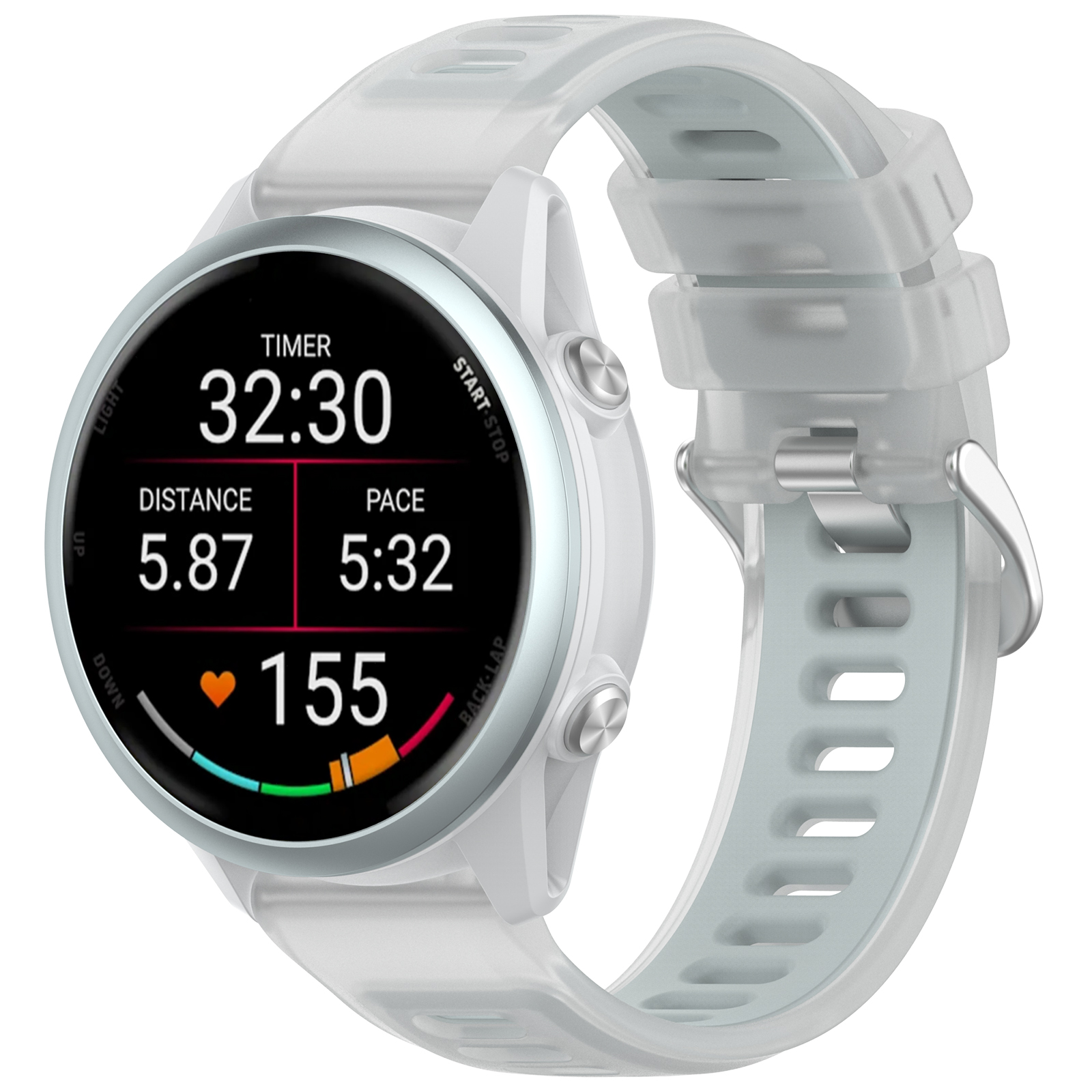 22mm 20mm Transparent Two-Tone – Silicone Watch Band 22Mm recenzja i cena