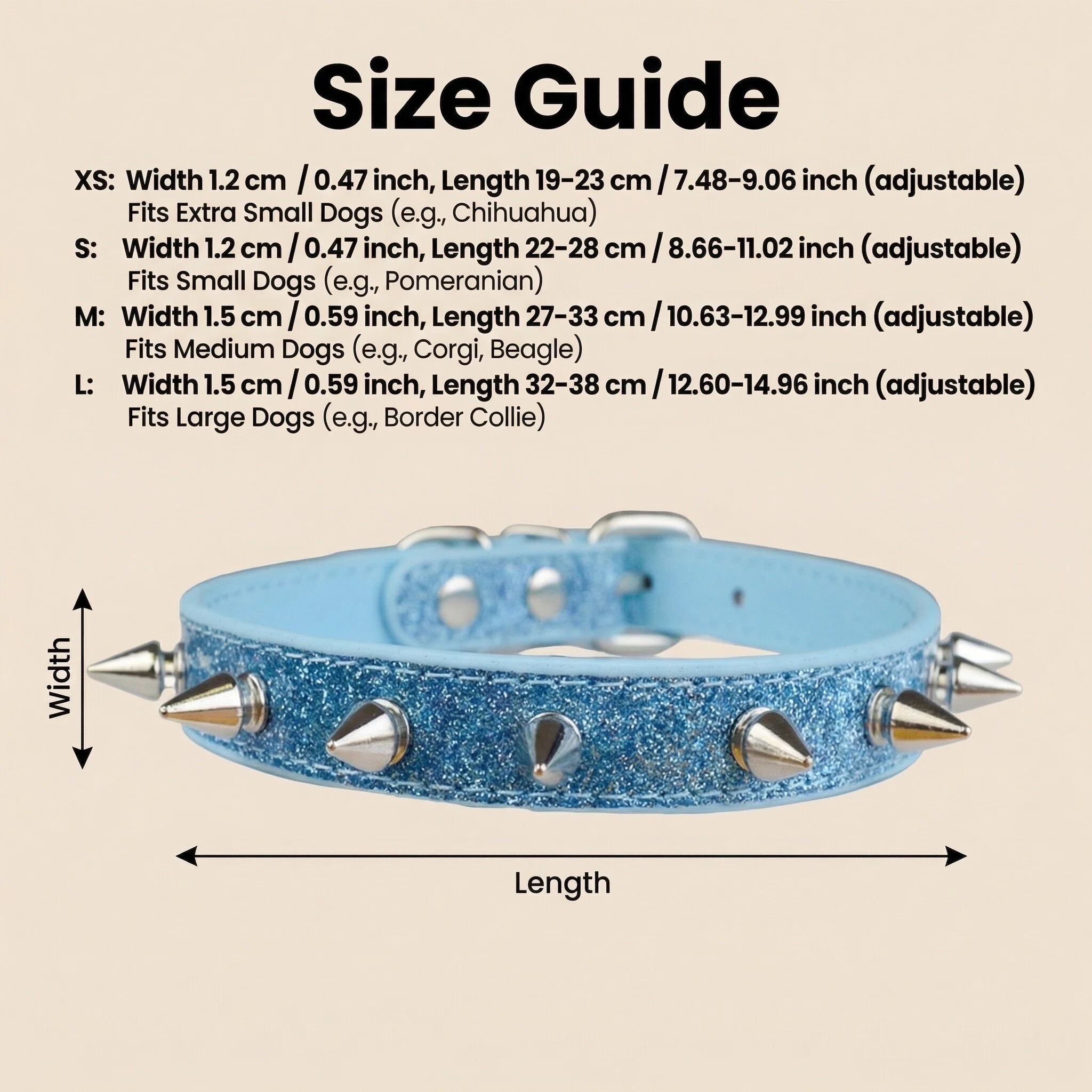 Punk Style Rivet Pet Collar Le – Leather Strap Quick Release recenzja i cena