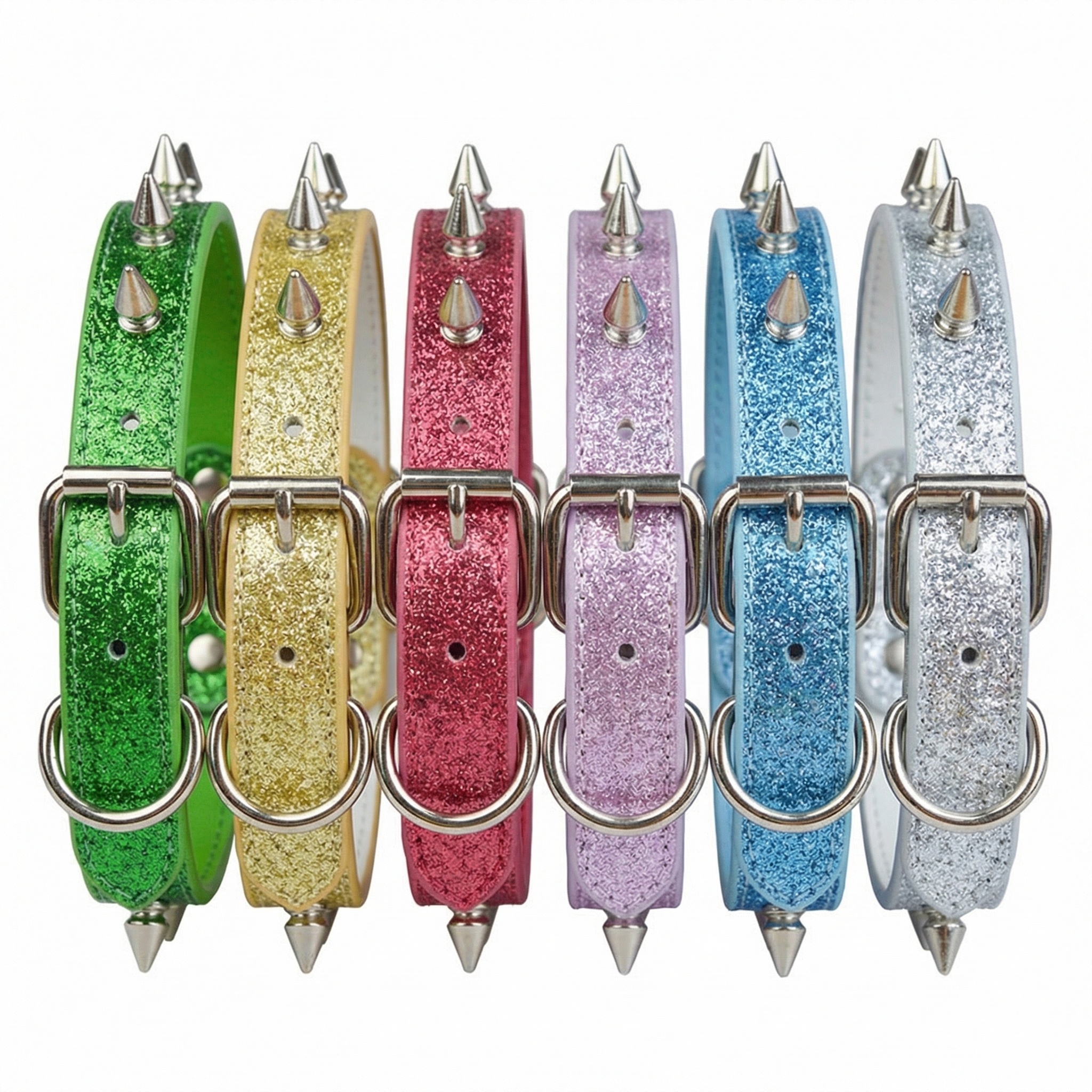 Punk Style Rivet Pet Collar Le – Leather Strap Quick Release recenzja i cena