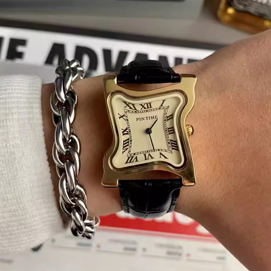 Surrealist Art Melting Clock W – Leather Watch Band Men recenzja i cena