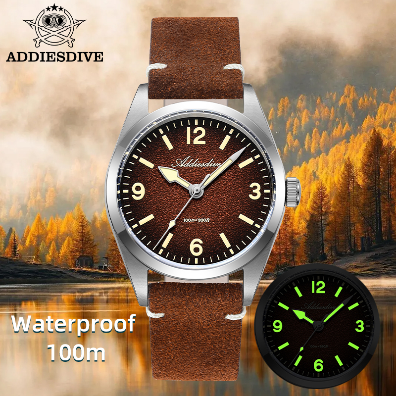 ADDIESDIVE Japan 2035 Super Lu – Suede Strap Watch recenzja i cena