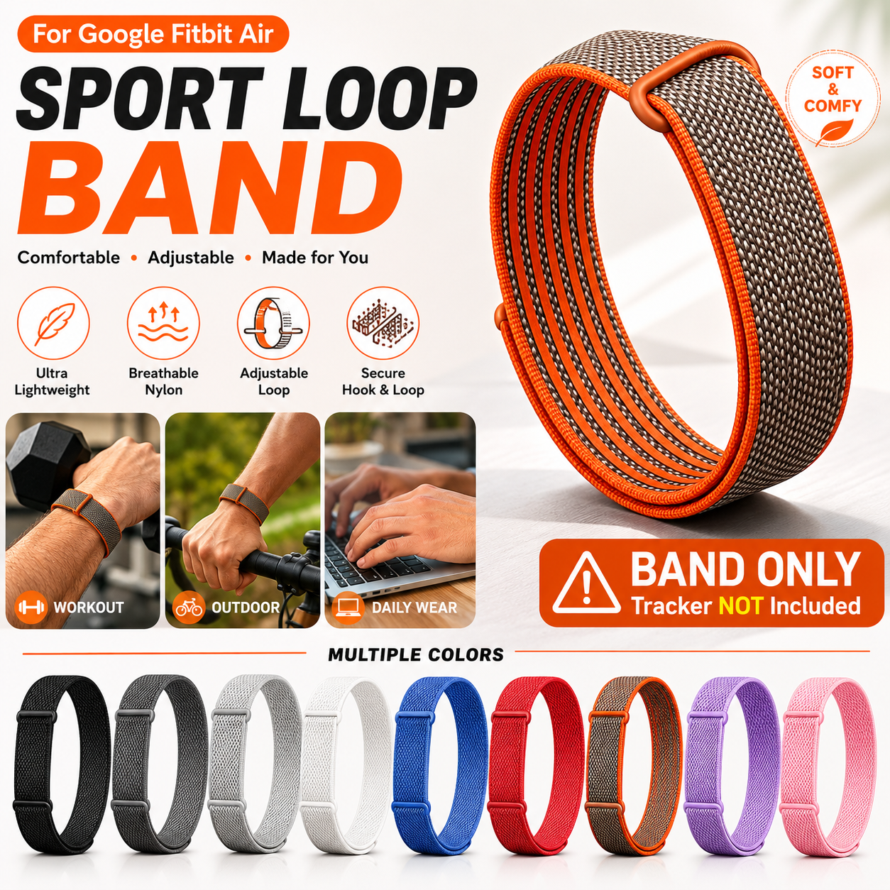 Adjustable Loop Strap for Goog – Sport Loop Velcro recenzja i cena