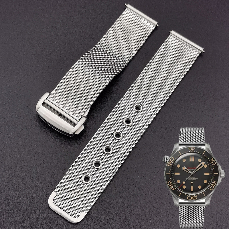 20mm 22mm solid Stainless Stee – Mesh Strap Metal recenzja i cena