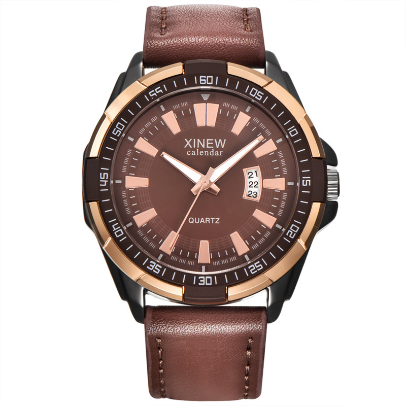 Men XINEW Brand Watches Studen – Leather Watch Band Men recenzja i cena