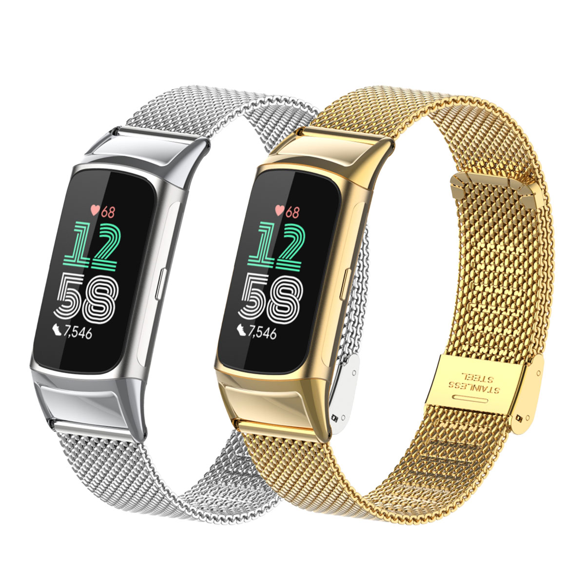 Suitable for Fitbit Charge 5/6 – Mesh Strap Metal recenzja i cena