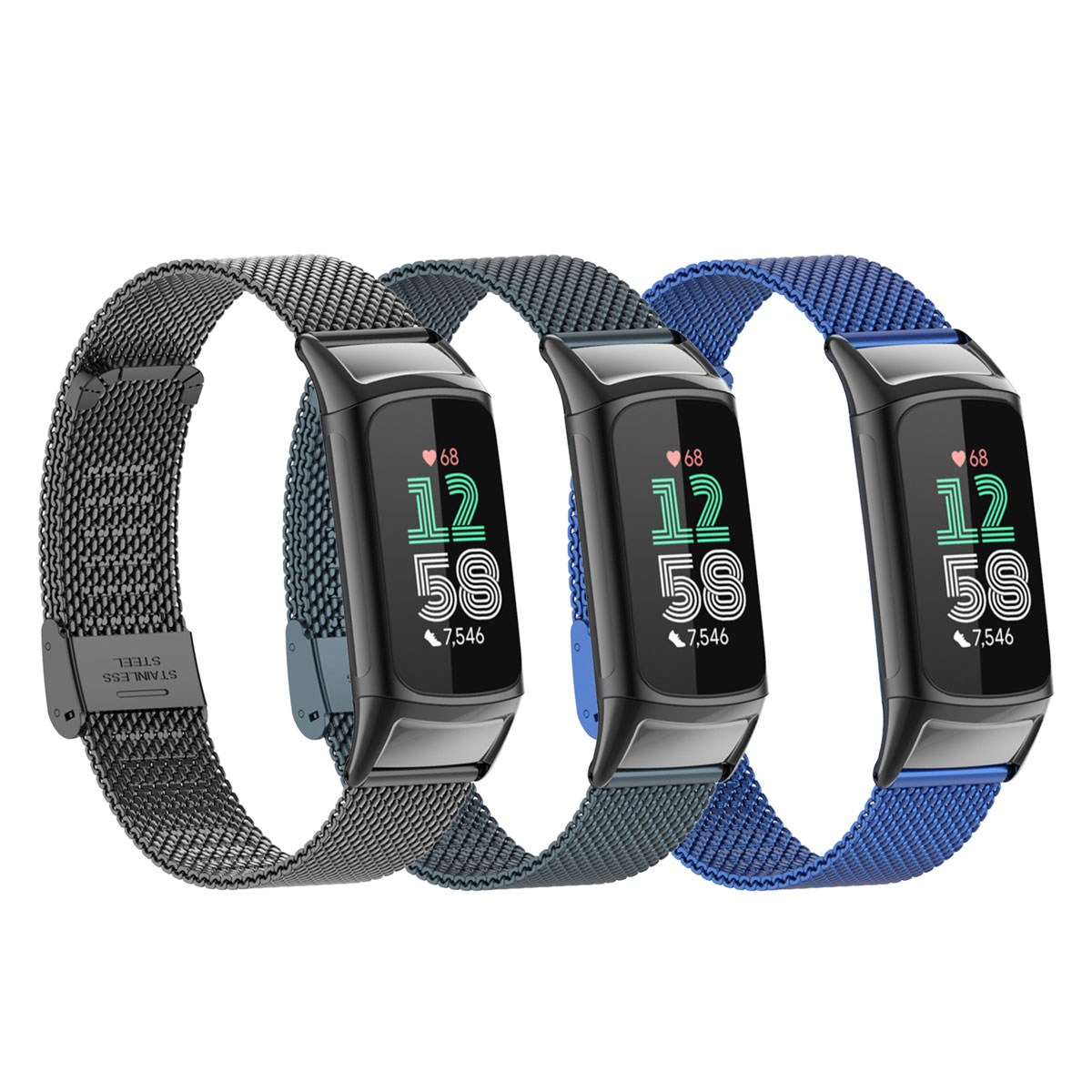 Suitable for Fitbit Charge 5/6 – Mesh Strap Metal recenzja i cena