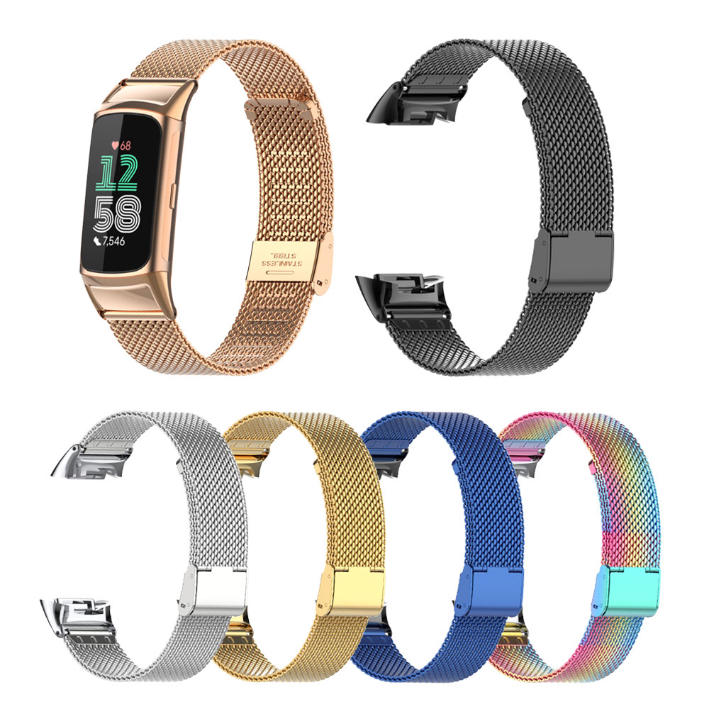Suitable for Fitbit Charge 5/6 – Mesh Strap Metal recenzja i cena