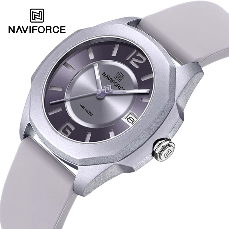 NAVIFORCE 7107 Watch for Women – Silicone Band Women recenzja i cena