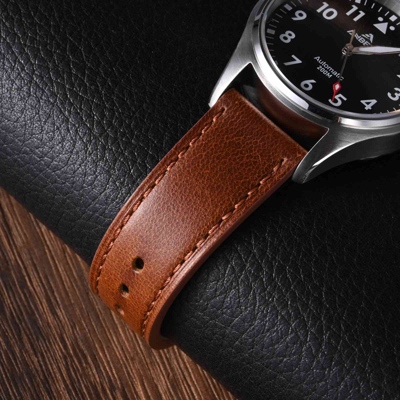 ANBEER Classic Leather Watch S – Leather Strap Quick Release recenzja i cena