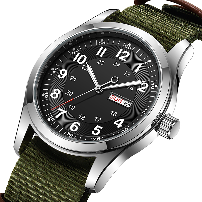 2026 Men's 42mm Watch Glow in  – Canvas Strap Watch recenzja i cena