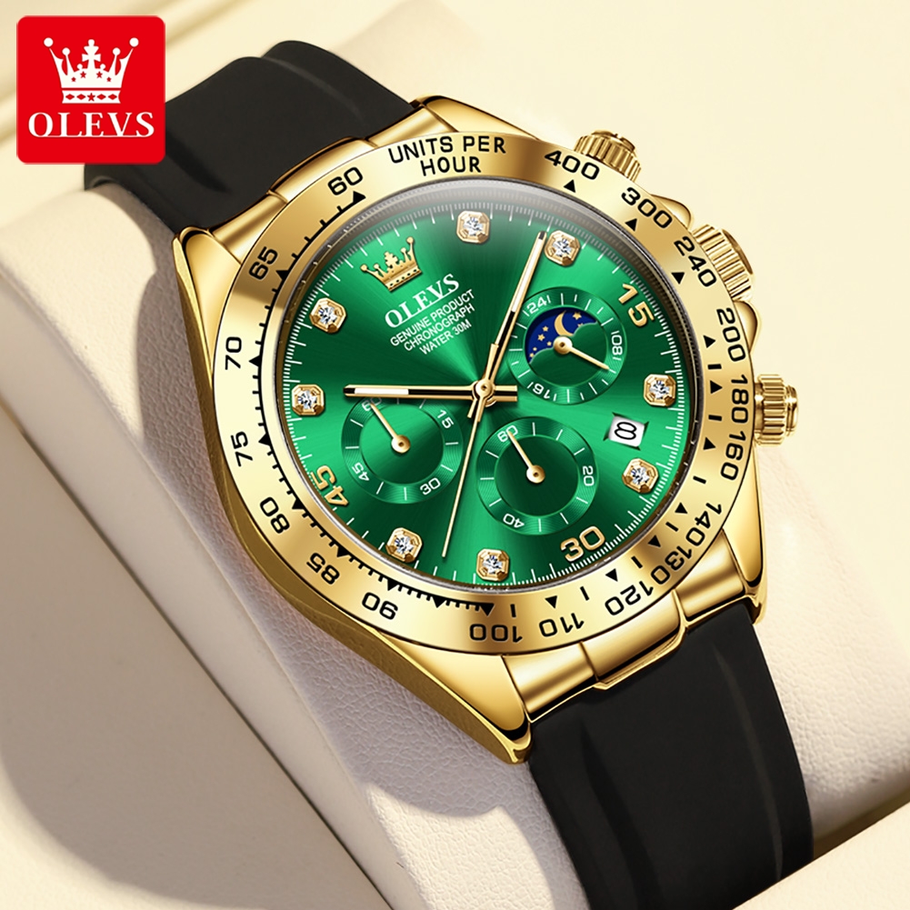 OLEVS 2875 Men's Watch Origina – Leather Watch Band Men recenzja i cena