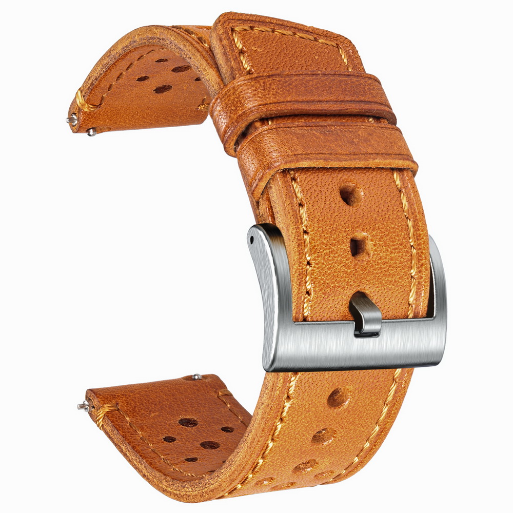 Hemsut Cowhide Watch Band Quic – Leather Strap Quick Release recenzja i cena