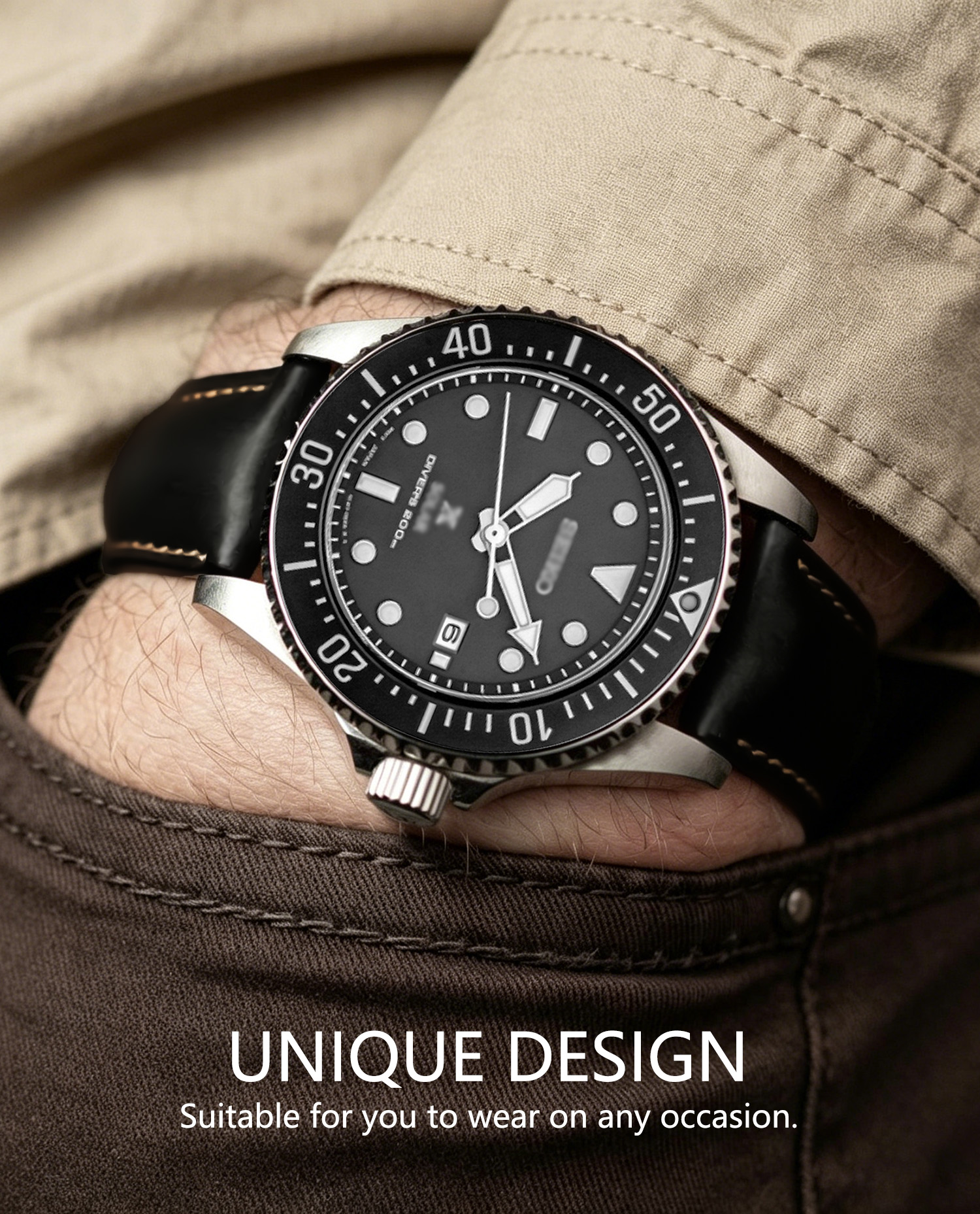 Wax Genuine Leather Men Women  – Leather Strap Quick Release recenzja i cena