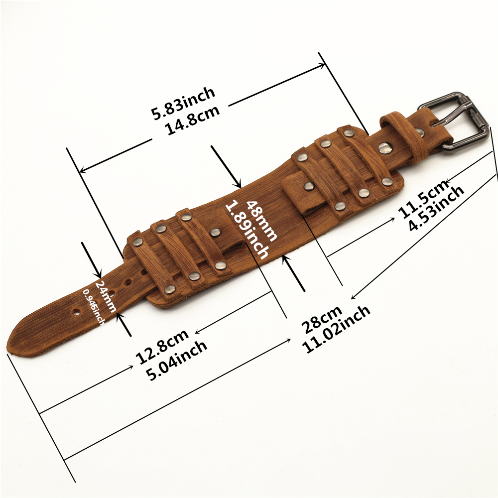 Punk Leather Watch Strap for M – Tropic Strap Vintage recenzja i cena